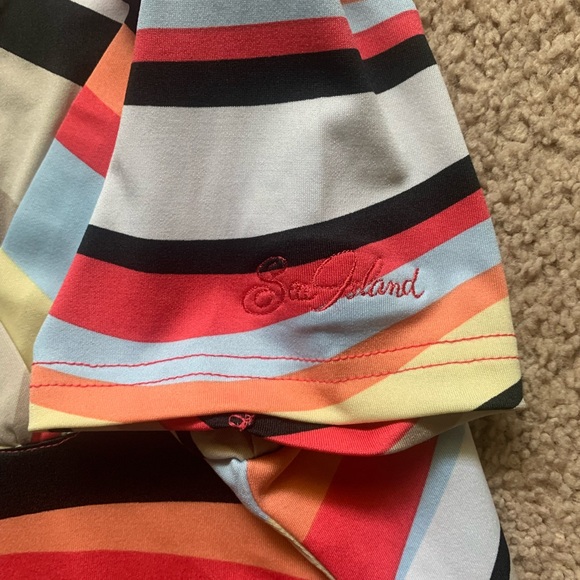 Sea Island Wave Stripe Polo by Sport Haley - Picture 6 of 8